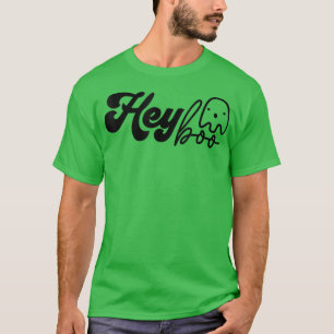 Camiseta Hey Boo Cute Halloween Fantasma Gracioso Otoño Cae