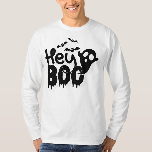 Camiseta Hey Boo Funny Halloween (Anverso)