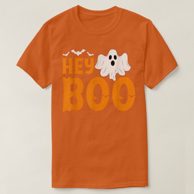 Camiseta Hey Boo Funny Halloween Pun Ghost Spooky Toddler B (Diseño del anverso)