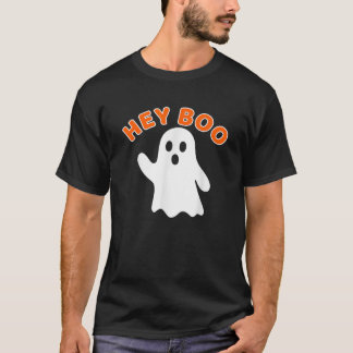 Camiseta Hey Boo Ghost Gráfica divertida de otoño de Hallow