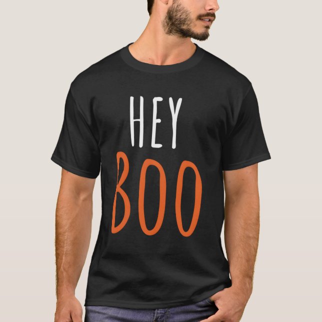 Camiseta Hey Boo Halloween Ghost Boo (Anverso)