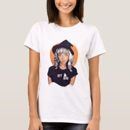 Camiseta ¡Hey Boo! (Platino)