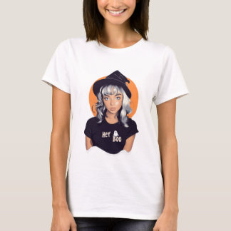 Camiseta ¡Hey Boo! (Platino)