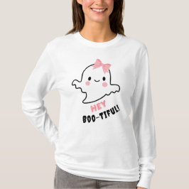 Camiseta ¡Hey Boo-tiful! Fantasma Cuidada Con Halloween De 