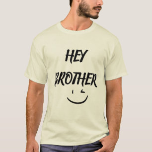 Camiseta Hey Brother – Minimalista Tee de Amor Fra