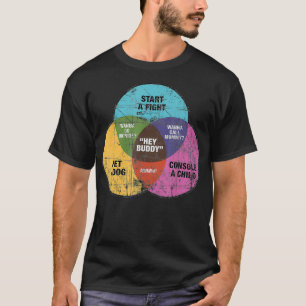 Camiseta Hey Buddy Gracioso perro lucha contra la lógica d