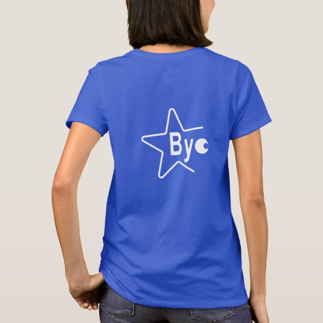 Camiseta Hey Bye White Front Back Simple Riddle (Reverso)