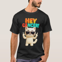 Hey Cáncer F U Gracioso Meme Cat Dedo Medio Ca