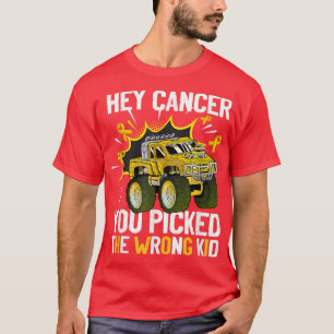 Camiseta Hey Cáncer Que Has Recogido El Cáncer Infantil Equ