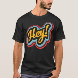 Camiseta Hey Classic Worn Retro Vintage Throwback cool roda
