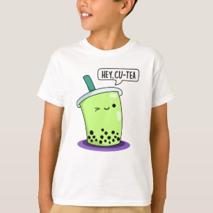 Camiseta Hey Cu-Tea Funny Boba Tea Pun