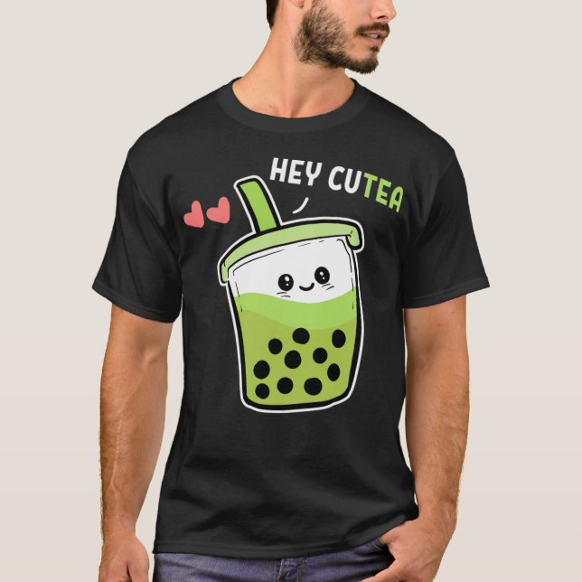 Camiseta Hey CuTea Bubble Tea Lover Gift equitación (Anverso)