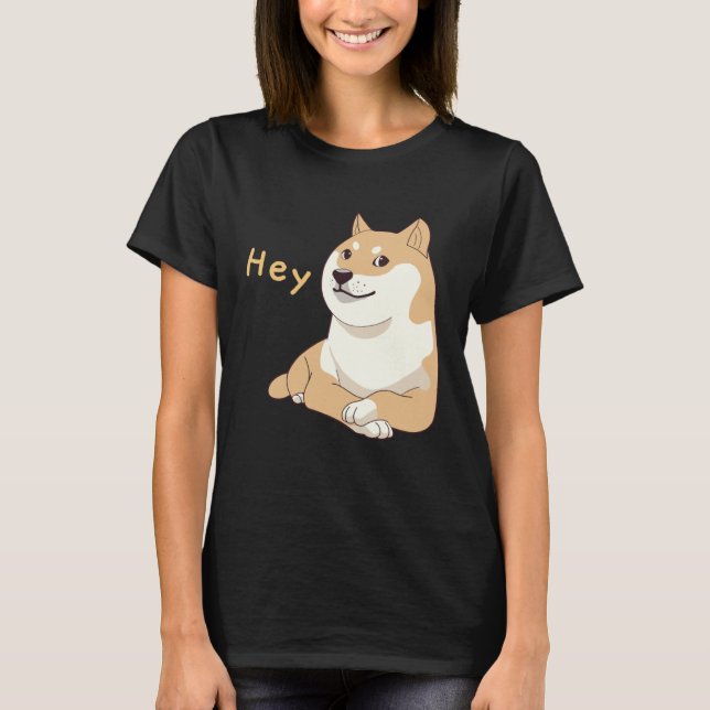 Camiseta Hey Doge Meme Crossed Arm Shiba Inu Cute Dog (Anverso)