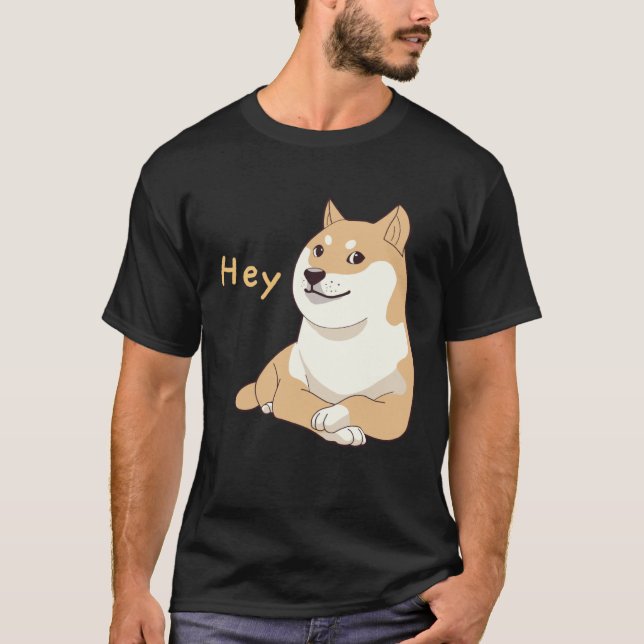Camiseta Hey Doge Meme Crossed Arm Shiba Inu Cute Dog (Anverso)