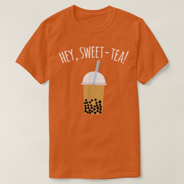 Camiseta Hey, dulce té de burbuja Boba (Diseño del anverso)