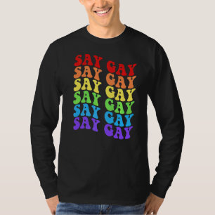 Camiseta Hey Florida Say Gay Lgbtq Rainbow Pride