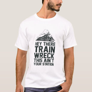 Camiseta Hey, hay un accidente de tren, esta no es tu aplic