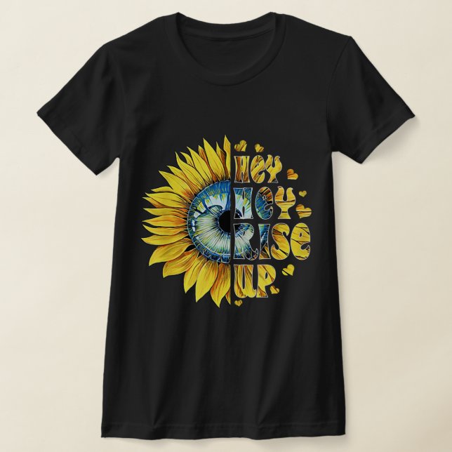 Camiseta Hey, levántate la paz de los girasoles de Ucrania  (Distribución)