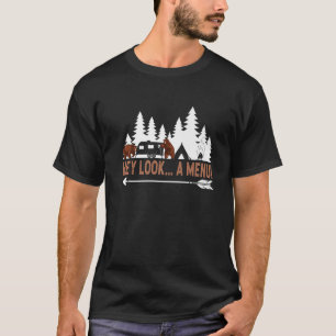 Camiseta Hey Look A Menú Divertido Camping Camper Divertido
