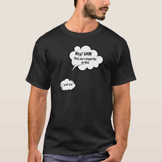 Camiseta Hey Mira el mensaje de las nubes (Anverso)
