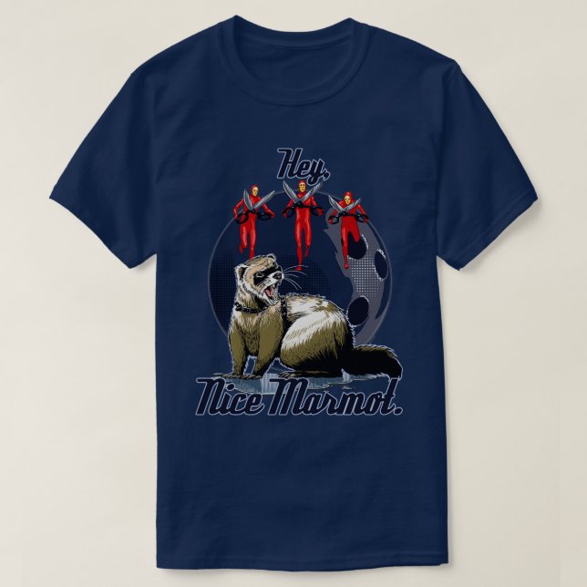 Camiseta Hey Nice Marmot T (Diseño del anverso)