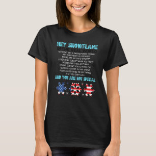 Camiseta Hey Snowflake El Verdadero Veterano Gracioso