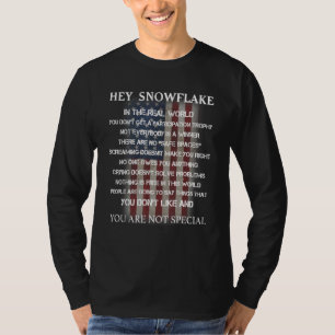Camiseta Hey Snowflake En El Real Mundo De Los Veteranos Mi