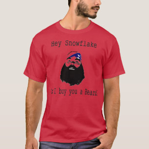 Camiseta Hey Snowflake Puedo comprarte un hombre con barba