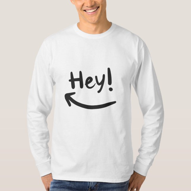 Camiseta Hey sonriendo (Anverso)