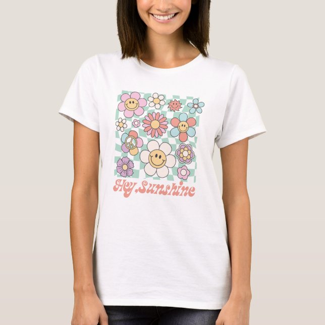Camiseta Hey Sunshine Floral Summer (Anverso)