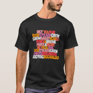 Camiseta Hey tú, equipo de rock permanente al estilo de gra
