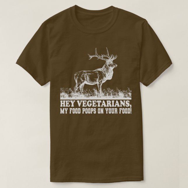 Camiseta Hey vegetarianos mis papas de comida Clásico (Diseño del anverso)