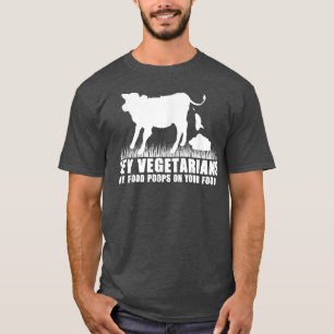 Camiseta Hey Vegetarianos Mis Poops En Tu Vegetación De Com