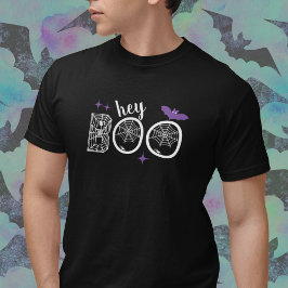 Camiseta Hey y Bye Boo Halloween Bat and Web