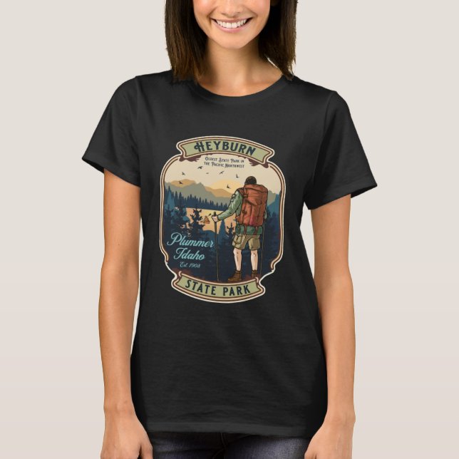 Camiseta Heyburn State Park Plummer Idaho Hiking Camping So (Anverso)