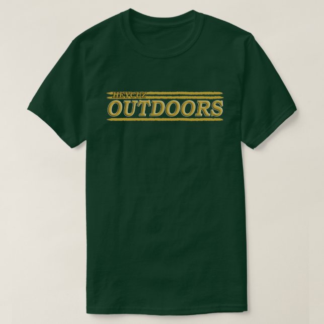Camiseta HeyCuz al aire libre Golden Green (Diseño del anverso)