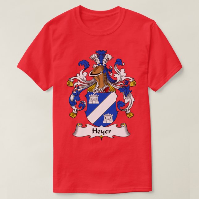 Camiseta Heyer Coat of Arms Family Crest (Diseño del anverso)