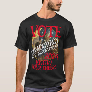 CAMISETA HG FV FW VOTA DEMOCRACIA FAMILIA HOGAR DECORACIÓN 