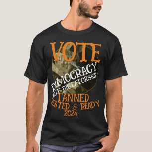 CAMISETA HG FV FW VOTA DEMOCRACIA FAMILIA HOGAR DECORACIÓN 