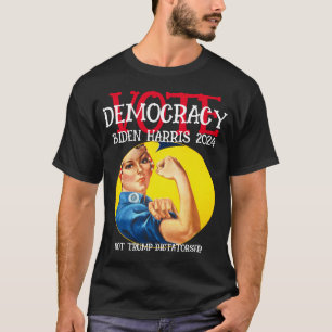 CAMISETA HG FV FW VOTA DEMOCRACIA FAMILIA HOGAR DECORACIÓN 
