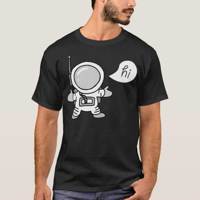 Camiseta Hi Astronauta (Anverso)