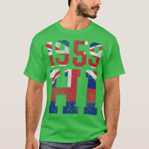 Camiseta HI Flag Hawaii 1959 Fade Retro Estatal de Hawái