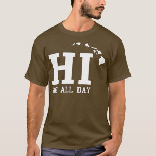 Camiseta HI Hawaii 808 All Day Hawaiian Vintage Oahu Maui