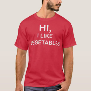 CAMISETA HI ME GUSTA VEGETABLES SHIRT VEGAN VEGETARIAN