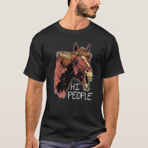 Camiseta Hi People Graphical Horse Lover Ecuestrian Rider H