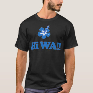 Camiseta HI WA Space Needle & Seattle Skyline Washington S