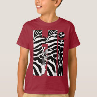 "Hi" Zebra Black/White Strips Resumen Trendy