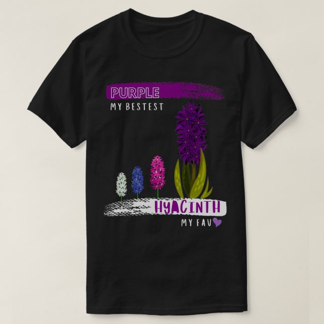 Camiseta Hiacinato púrpura (Diseño del anverso)