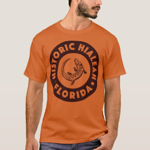 Camiseta Hialeah Florida Circle Brown