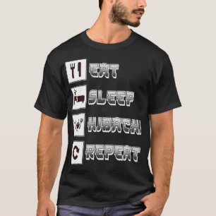Camiseta Hibachi  Eat Sleep Hibachi Grill Repeat  Food